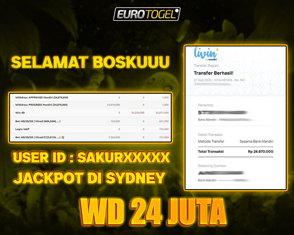 Jackpot Togel Sydney#1 27-Sep-2023 Member Eurotogel