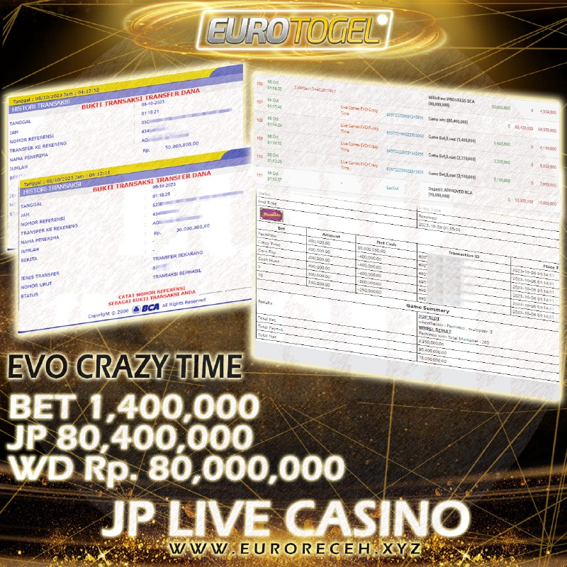 Jackpot Casino Evolution 06-Oct-2023 Member Eurotogel