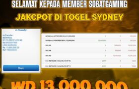 Jackpot Togel Sydney 01-Nov-2023 Member Sobatgaming