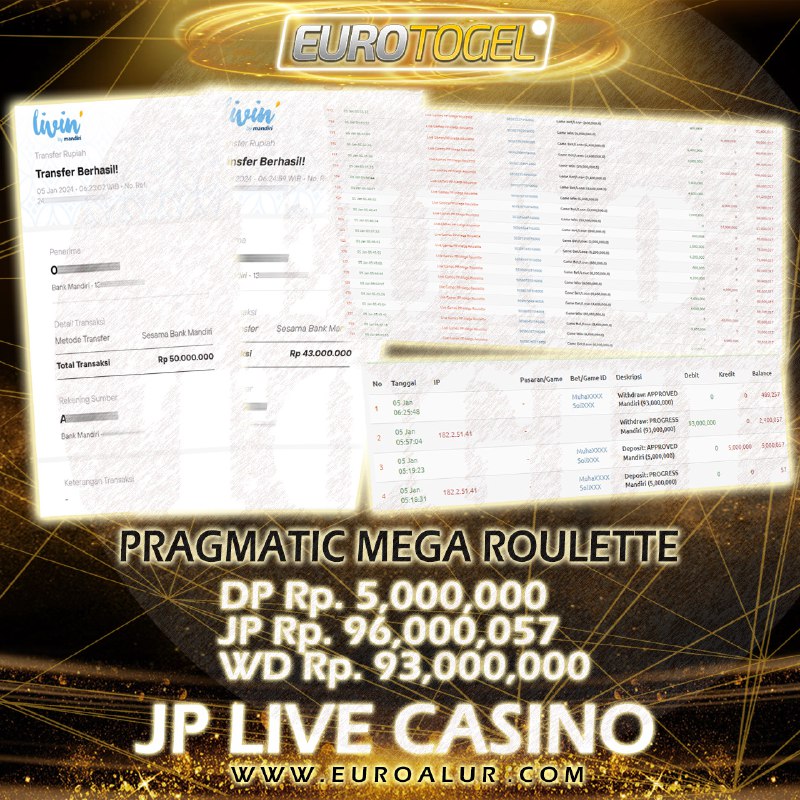 Jackpot Live Casino 05-Jan-2024 Member Eurotogel