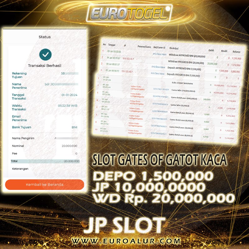 Jackpot Slot Pragmatic 01-Jan-2024 Member Eurotogel