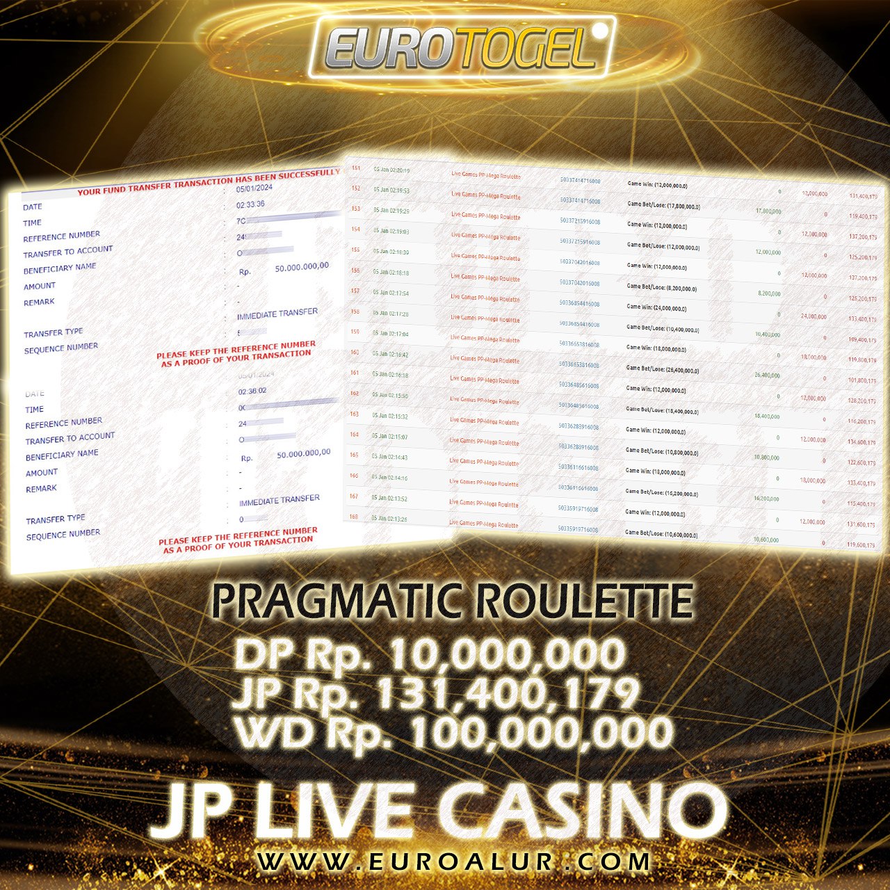 Jackpot Live Casino 04-Jan-2024 Member Eurotogel