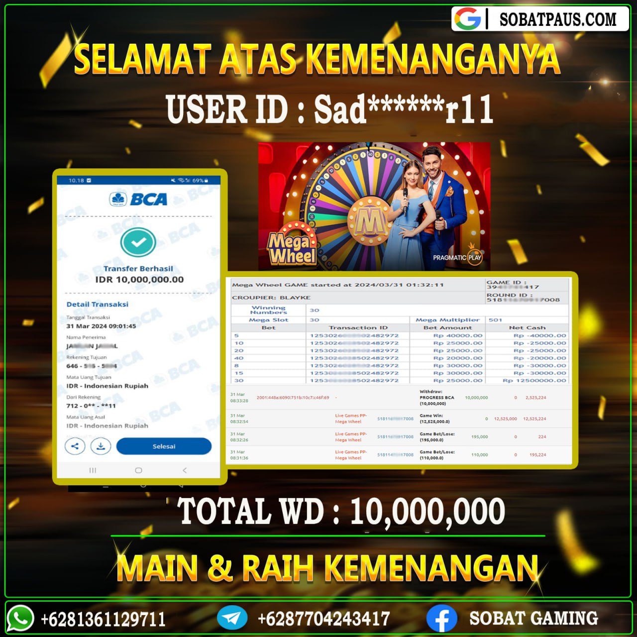 BUKTI JP1 31 MARET 2024 LUNAS RP. 10.000.000,-