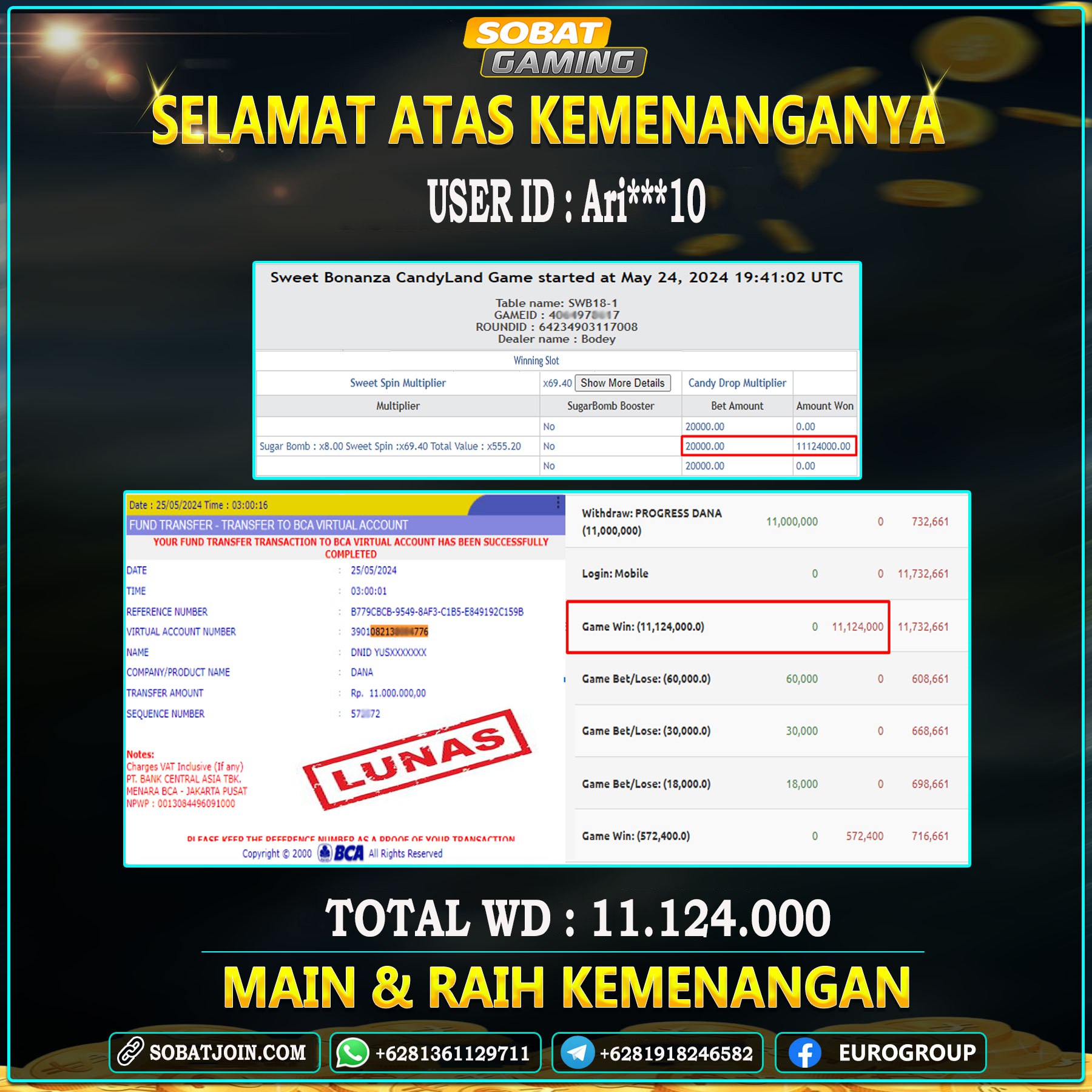 Jackpot live casino 25-mei-2024 Member Sobatgaming