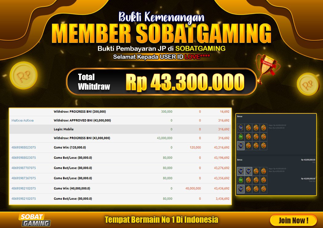 Jackpot#1 Slot Pragmatic 15-Oktober-2024 Member Sobatgaming